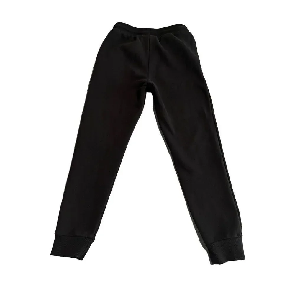 Converse Pants Joggers Girls Youth 12/13 Sweats Black Silver Metallic Graphics